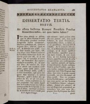 385-387, Dissertatio Tertia