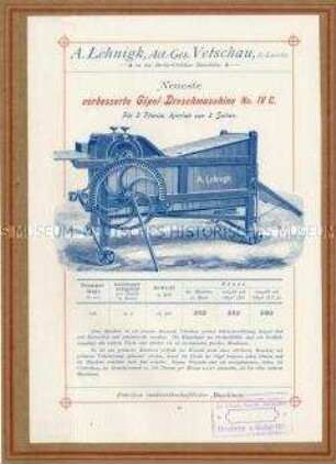 Göpel-Dreschmaschine Nr. IV C