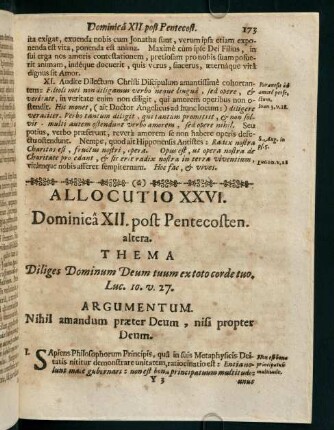 173-179, Allocutio XXVI.