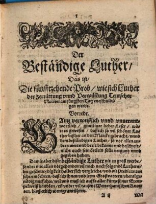 Der bestendige Luther : 15. Probe