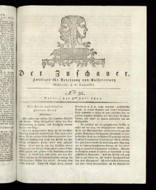 No. 91 - 31. Juli 1821