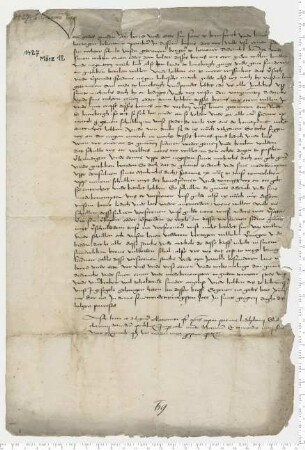 Die Herzöge Bernd und Otte von Braunschweig und Lüneburg verpfänden dem Hannoveraner Bürger Diderick Konning für eine Schuld von 119 Mark Lüneburger Pfennige ihre letzten unverpfändeten 9 Mark Rente beim Lüneburger Rat