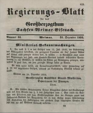 Nr. 44 : 31. Dezember 1854