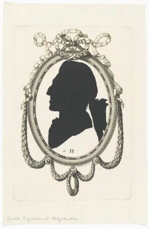Scherenschnittbildnis des Christoph Siegmund Holzschuher