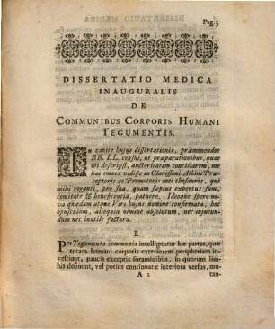 Diss. med. inaug. de communibus corporis humani tegumentis