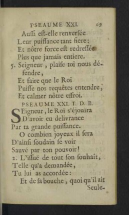 Pseaume XXI. - XXX.