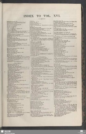 Index to vol. XVI