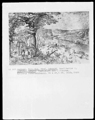 Landschaft mit drei Figuren