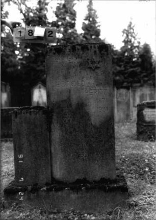 Grabstein 1872 [Hahn S. 166 Grab-Nr. 2735]