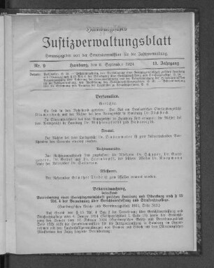Bekanntmachung betreffend Vereinbarung einer Gerichtsgemeinschaft zw. Gerichtsverfassung u. Strafrechtspflege