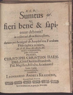 Sumtus qui fieri bene et sapienter debeant?