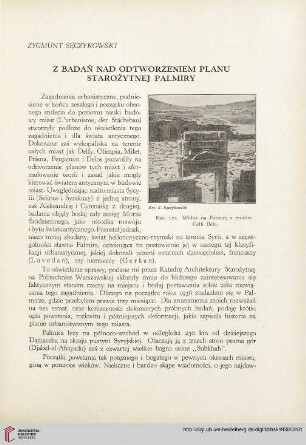 6: Z badań nad odtworzeniem planu starożytnej Palmiry