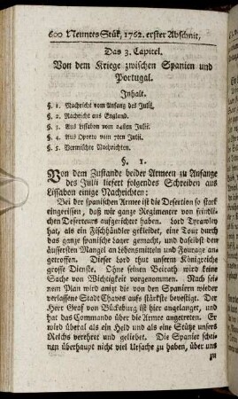 Das 3. Capitel. Von dem Kriege zwischen Spanien und Portugal.