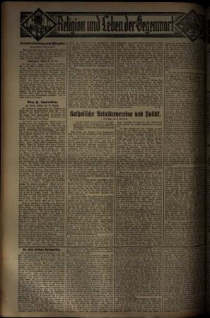 Zweite Ausgabe vom Sonntag, den 10. August 1930.