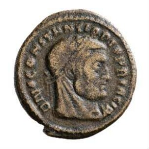 Münze, Follis (Follaro), 317 - 318 n. Chr.
