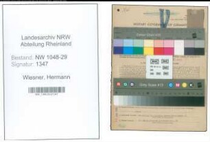 Entnazifizierung Hermann Wiesner , geb. 11.08.1894 (Beamter)