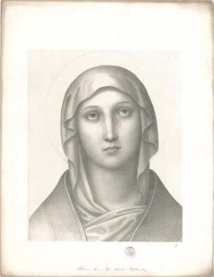 Cornelius, Peter von; München; Köpfe - Madonna, Allerheiligen Hofkapelle (Ansicht)