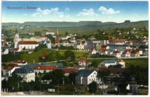 Warnsdorf. Blick auf Warnsdorf