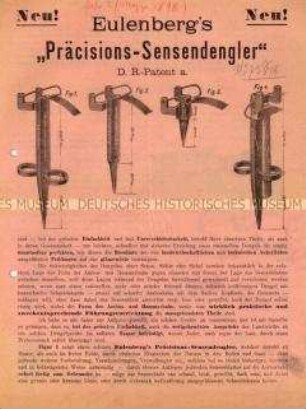 Eulenberg`s "Präzisions-Sensendengler"