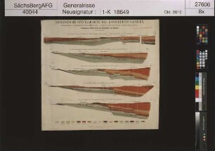 Geologische Spezialkarte des Königreichs Sachsen, Geologische Profile durch das Kohlenfeld von Zwickau