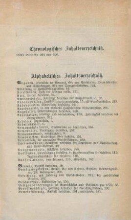 Alphabetisches Inhaltsverzeichniß