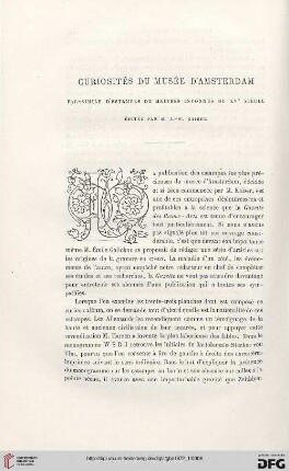 2. Pér. 5.1872: Kaiser, Johan-Wilhelm, Curiosités du musée d'Amsterdam : [Rezension]