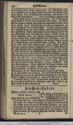 Kirchen-Gebete