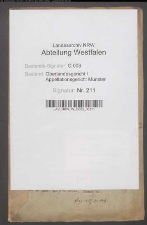 Kreditoren der Droste Nienbergschen Konkursmasse ./. Konkursmasse (Droste zu Erwitte, Droste Senden, von Ascheberg u.a.)