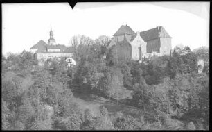 Wolkenstein. Kirche mit Schloss