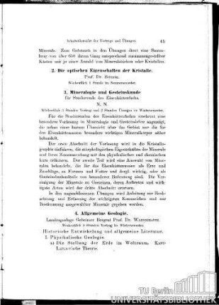 2. Die optischen Eigenschaften der Kristalle