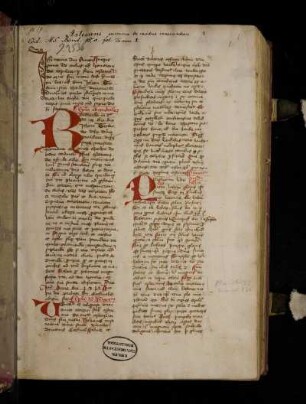 Prohemium eiusdem libri. Bonorum laborum gloriosus est fructus Sapiencie 3 [Sap 3,15]. Nullus autem labor est illo labore melior …