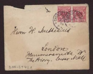 Schreiben an Hermann Muthesius (Brief)