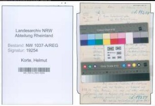 Entnazifizierung Helmut Korte , geb. 00.00.0000 ()