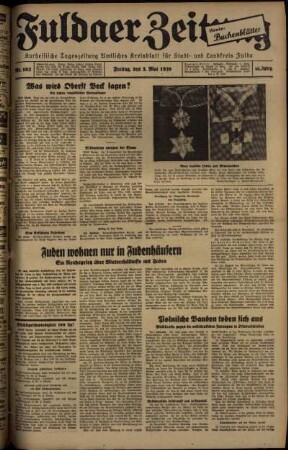Ausgabe vom Freitag, den 05. Mai 1939.