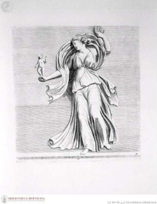 Galleria Giustiniana del marchese Vincenzo Giustiniani. 2 Bände., 2. Band, Tafel 111: Donna con bambino (nach der Antike)