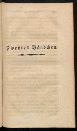 Zweytes Bändchen.