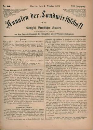 No. 80. Berlin, den 4. Oktober 1873. XIII. Jahrgang.