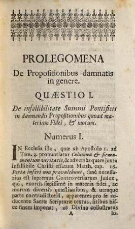 Succincta Declaratio Propositionum Damnatarum : Juxta Quadruplicem Theologiam, Mysticam, Polemicam, Speculativam, & Moralem, In duas Partes Divisa, & quoad Materias Practicas Theologiae Morali R. P. Anacleti Reiffenstuel Accommodata: Post Absoluta Studia tam à Clericis saecularibus, quàm Regularibus, Antequam animarum Curae exponuntur, fructuosè perlegenda, 1