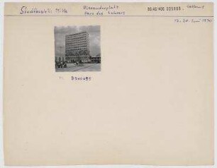Haus des Lehrers mit Kongresshalle. Berlin, Mitte, Alexanderplatz/Alexanderstraße/Grunerstraße