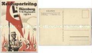 Postkarte zum Reichsparteitag in Nürnberg