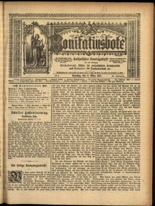 Erste Ausgabe vom Sonntag, den 03. März 1912.