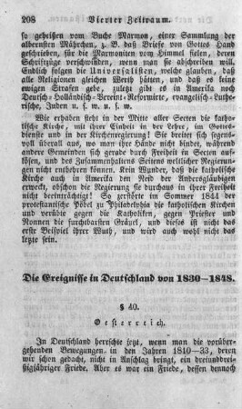 Die Ereignisse in Deutschland von 1830-1848