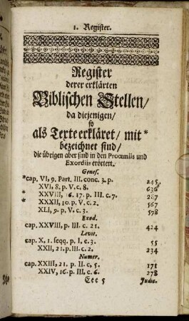 Register derer erklärten Biblischen Stellen, [...]