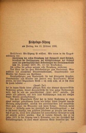 Die Socialdemokratie vor dem Deutschen Reichstage : Stenographischer Bericht der Verhandlungen des Deutschen Reichstags, 2