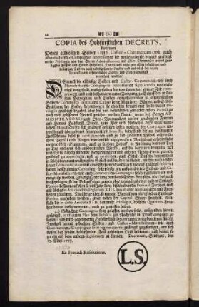 12, Copia des [...] Decrets