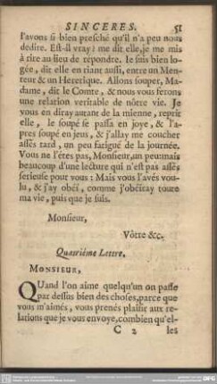 Quatrième Lettre