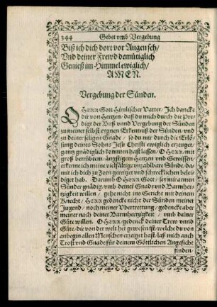 [Gebet umb Vergebung der Sünden.]