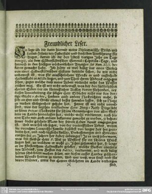 Freundlicher Leser