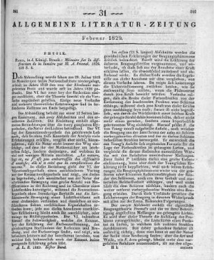 Fresnel, A. J.: Mémoire sur la diffraction de la lumière. Paris: Königliche Druckerei 1826