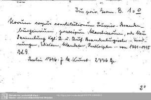Jus privatum Germaniae B: Jus privatum Germaniae B